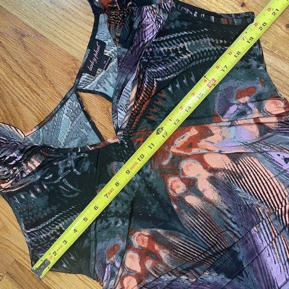 NEW Baby Phat cowl neck mini ruched dress 1X - Picture 5 of 17